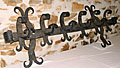 OLD FRENCH IRON COATHOOKS